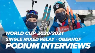 Oberhof World Cup 5 Single Mixed Relay Podium Interviews