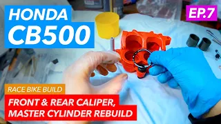 Honda CB 500 Caliper seals and master cylinder rebuild (part 7) 93 - 03