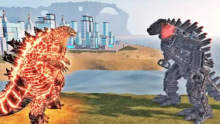 Thermo Godzilla vs Mechagodzilla Epic Battle | Kaiju Universe