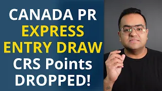 CRS Cut-off Dropped in Latest EXPRESS ENTRY DRAW 2023 Out Now! Canada Immigration News IRCC Updates