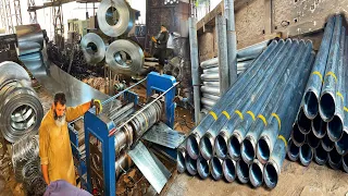 Most Amazing Production of Stainless Steel Pipe || How Stainless Steel Pipes Are Manufactured