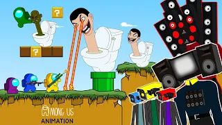 Among Us vs SKIBIDI TOILET & Camera Man & SPEAKER HEAD & Titan TV Man | Among Us Animation