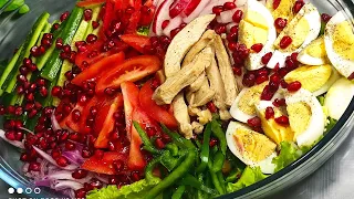 Keto Egg Chicken Salad |Protein Salad | Weight loss Keto Salad| Easy To Make Healthy Low Carb Salads