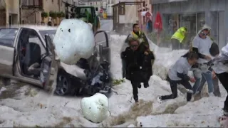 France continues to be hit by hailstorms in the southeast of the country