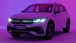 Volkswagen TIGUAN ALLSPACE 2022 at night - CRAZY IQ Matrix LED lights & dynamic indicators