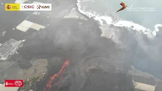 15/11/2021 Estado general coladas acantilados. Erupción La Palma IGME