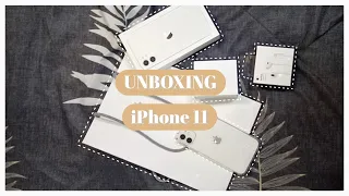 Unboxing📦 iPhone 11 White in 2021 แกะกล่องไอโฟน 11 สีขาว,อุปกรณ์มือถือ | ใช้ iOS ครั้งแรก