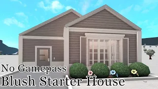 No Gamepass Blush Starter House | Bloxburg Speed Build