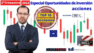 ↗️10 ACCIONES TOP📈 con potencial👉Oportunidades de INVERSIÓN 2ºtrimestre 2022 y Consultorio con David