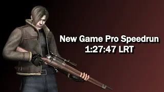 Resident Evil 4 | New Game Pro Speedrun in 1:27:47 LRT / 1:29:29 IGT