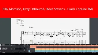 Billy Morrison, Ozzy Osbourne, Steve Stevens - Crack Cocaine Guitar Tab