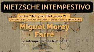 Miguel Morey Farré (UB): Lo intempestivo en Nietzsche