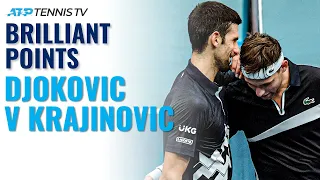 Brilliant Points in Djokovic vs Krajinovic Battle | Vienna 2020 Highlights