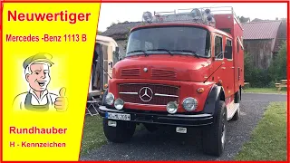 Mercedes-Benz 1113 B Rundhauber Fernreisemobil, sagenhaft guter Zustand, Roomtour mit Marcus