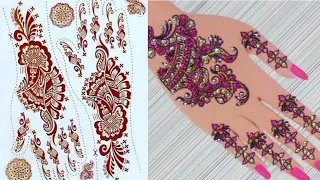 Glitter Mehndi Sticker || Temporary Tattoos tutorial || Miss Queen mehndi