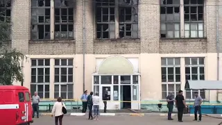Петропавловск. Последствия пожара коммунального рынка