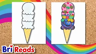 How to Draw a Super Scoop Ice Cream!