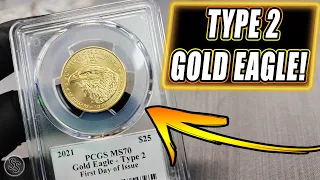 Type 2 Gold Eagle in Hand - My Thoughts on the New Design!