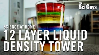 The Sci Guys: Science at Home - SE1 - EP5: 12 Layer Liquid Density Tower