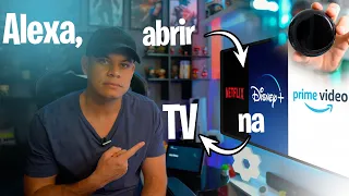 Alexa abrir Netflix, Prime, Youtube... Smart IR - Controle da TV por voz e Aplicativo