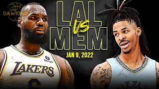 Los Angeles Lakers vs Memphis Grizzlies Full Game Highlights | Jan 9, 2022 | FreeDawkins