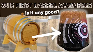 Our First Barrel Aged Beer