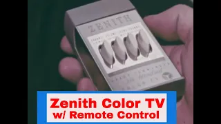 ZENITH COLOR TELEVISION W/ REMOTE CONTROL  1960s PROMOTIONAL FILM 55924