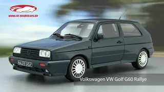 ck-modelcars-video: Volkswagen VW Golf G60 Rallye Baujahr 1990 dunkelgrün OttOmobile