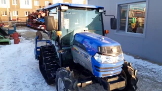 Гусенично колёсный трактор ISEKI GEAS с кабиной Видео обзор