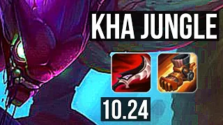 KHA'ZIX vs GRAGAS (JUNGLE) | 6/0/4, 2.1M mastery, 600+ games, Dominating | KR Diamond | v10.24