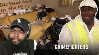 CHICAGO DUDES REACTION TO The Filthiest Flat in London | FULL EPISODE | GRIMEFIGHTERS | Episode 11