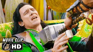 Thor Throws His Hammer At Loki Scene | THOR RAGNAROK (2017) Sci-Fi, Movie CLIP HD