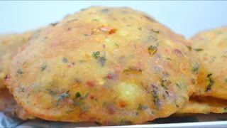 आलू-सूजी की पूरी || Aaloo-Suji ki Puri || Rava/Semolina Puri || Aaloo ki Puri by Recipes Hub