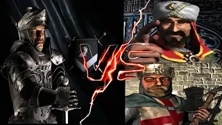WOLF VS SALADIN AND LIONHEART | Stronghold Crusader AI Battle