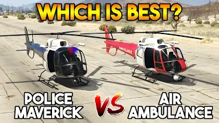 GTA 5 ONLINE : POLICE MAVERICK VS AIR AMBULANCE (WHICH IS BEST?)