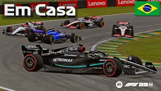 F1 23 - GP DO BRASIL 35% | MODO CARREIRA - TURBULÊNCIAS - #21