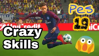 Neymar crazy skills in Pes 19 🔥😱