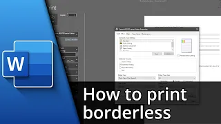 How to print borderless in Word | Change Margins in Word ✅ Tutorial