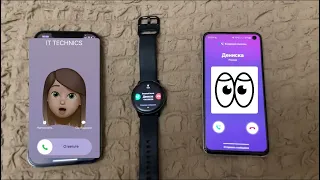 iPhone 12PRO & Samsung S10E & Samsung Galaxy Watch Incoming vs Outgoing Call