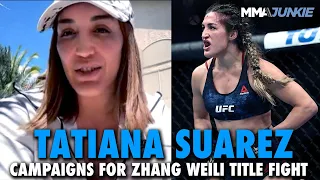 Tatiana Suarez Confident She'll Dominate UFC Champ Zhang Weili: 'My Grappling is Very, Very Good'