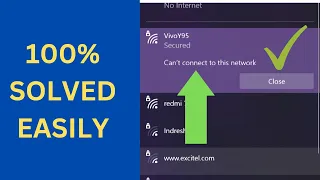 ✅100% SOLVED - Can't Connect To This Network Even Entering Correct Password