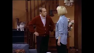 Bob Newhart gets outsmarted by his cat... ONE MORE TIME...