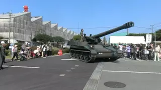 M110 203mm自走榴弾砲出発＠健軍駐屯地基地祭12/10/7