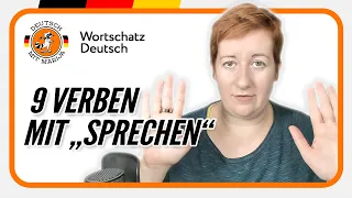 9 Verben mit "sprechen" | Wortschatz Deutsch B1 B2 C1 | Deutsch mit Marija