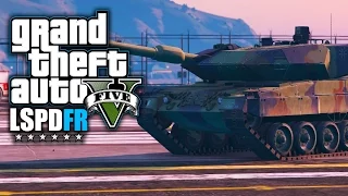 GTA 5 LSPDFR Deutsch - LEOPARD 2A6 Panzer beim TERROR-Anschlag (Polizei Mod)