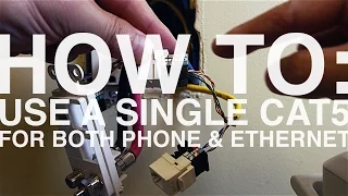 How To Use A Single Cat5 Cable For Both Phone and Ethernet