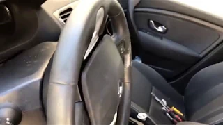 Renault Megane 2012 steering wheel and airbag remove