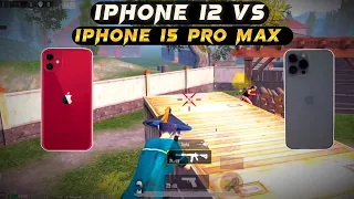 Iphone 12 vs iphone 15 pro max 1v1 tdm bgmi