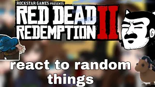 rdd react to random things//part 10//Rockstar games//red dead redemption//