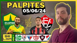 PALPITES DE FUTEBOL PARA 05/06/2024 QUARTA-FEIRA + BILHETE PRONTO